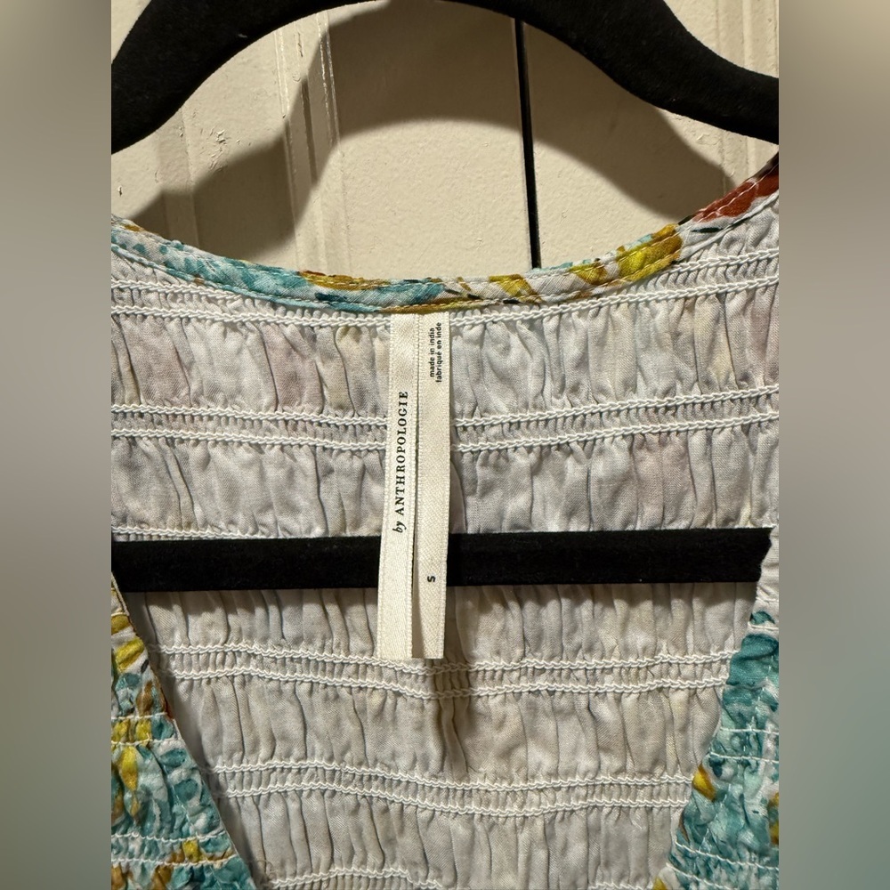 Anthropologie The Peregrine Midi Dress Smocked , size Small - Picture 10 of 13